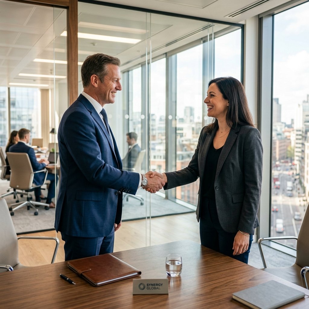 AkashGanga Business Partnership Handshake