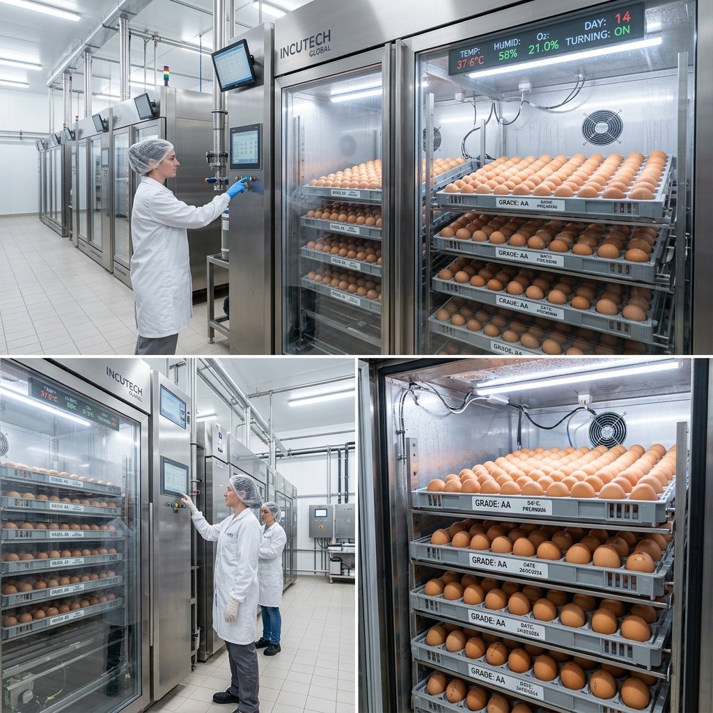 Graded hatching eggs